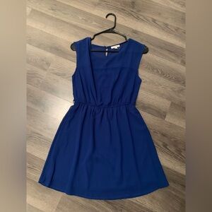 Tea n Rose Royal Blue Dress, Size S, Used Once, Missing a Belt